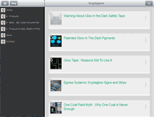 Tablet Screenshot of krypta-glow.com